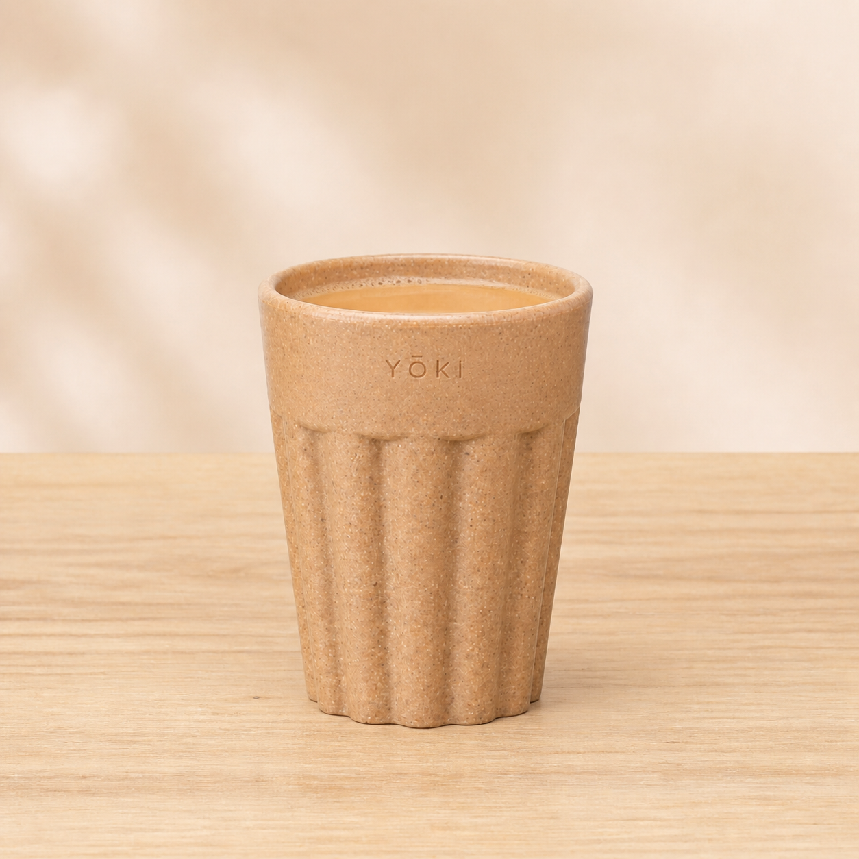 Guinomi Chai Cup - Tortilla (natural), in use
