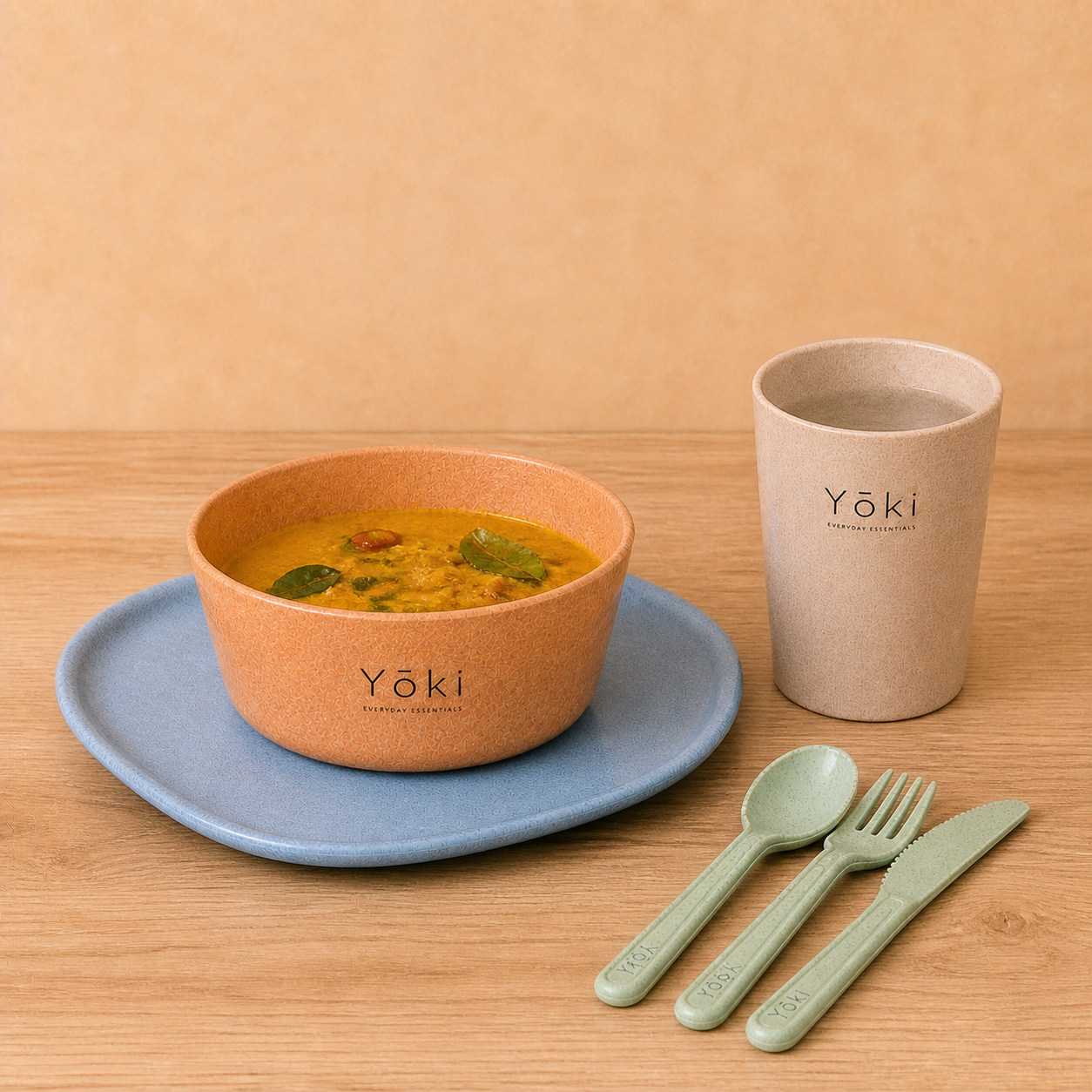 Zen Dinner Essentials - Sora plate, in use
