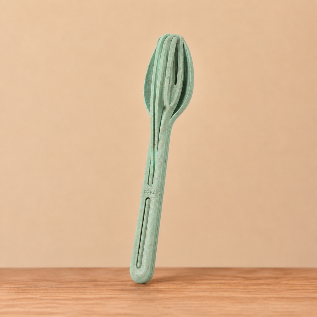Zen Dinner Essentials - Saji Cutlery 6in in Wakaba (light green), feature detail