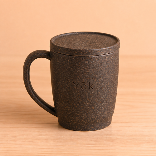 Futatsuki Mug with Lid 300 ml - Kuri, alternate angle