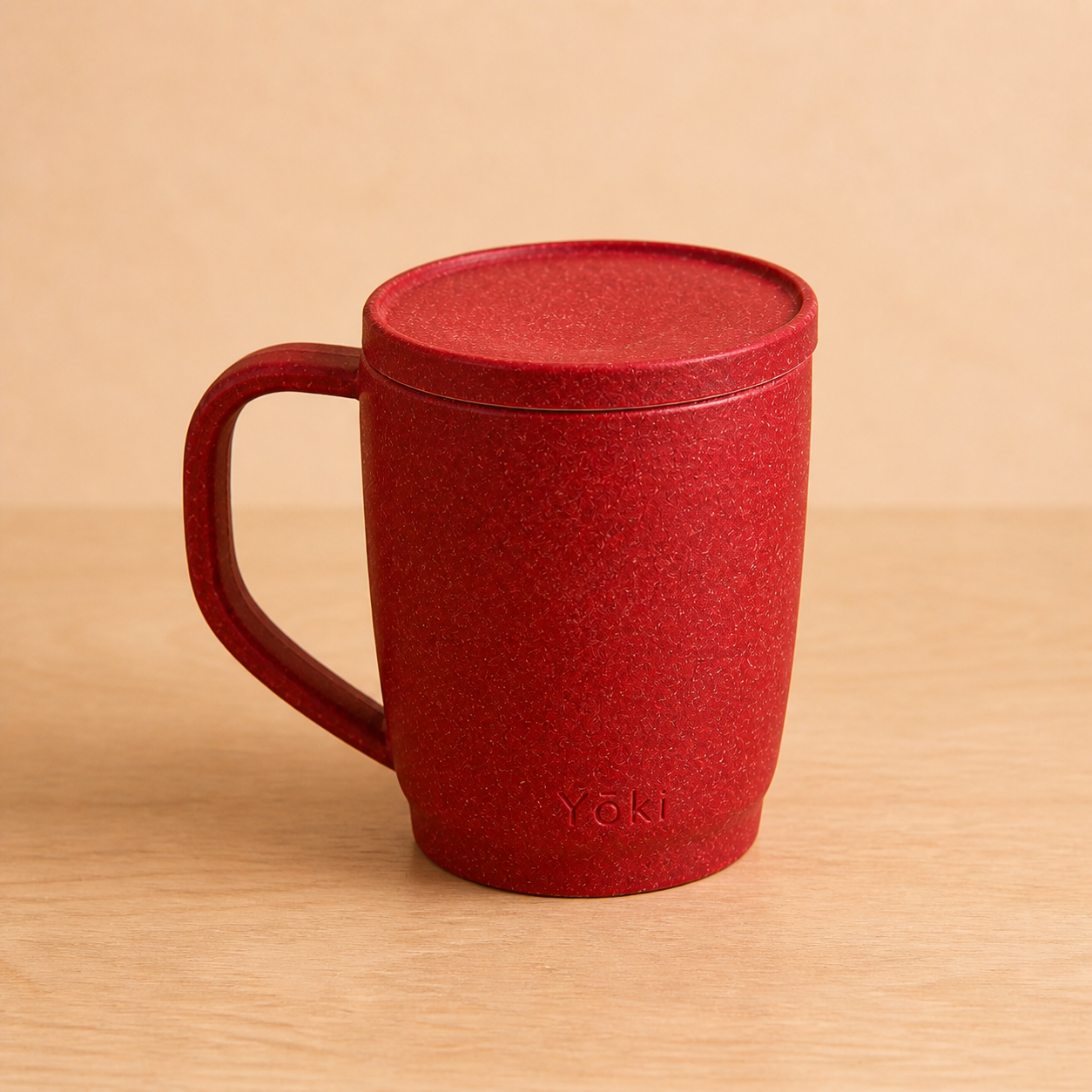 Futatsuki Mug with Lid 300 ml - Akane, alternate angle