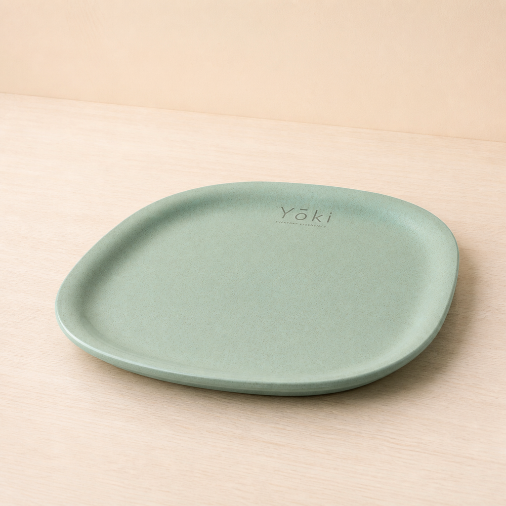 Kakuzara Dinner Plate 11″ - Wakaba, alternate angle