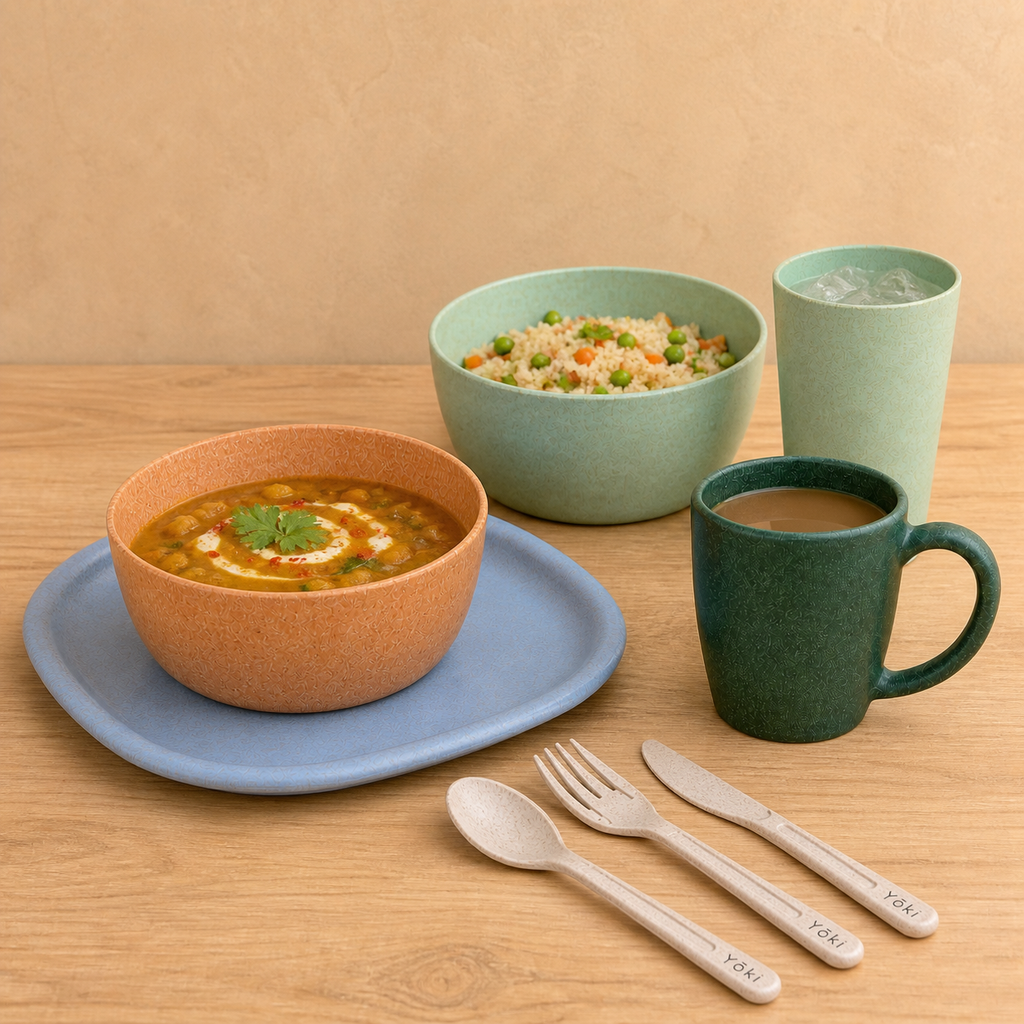 Nichijo Daily Essentials - Sora plate, in use