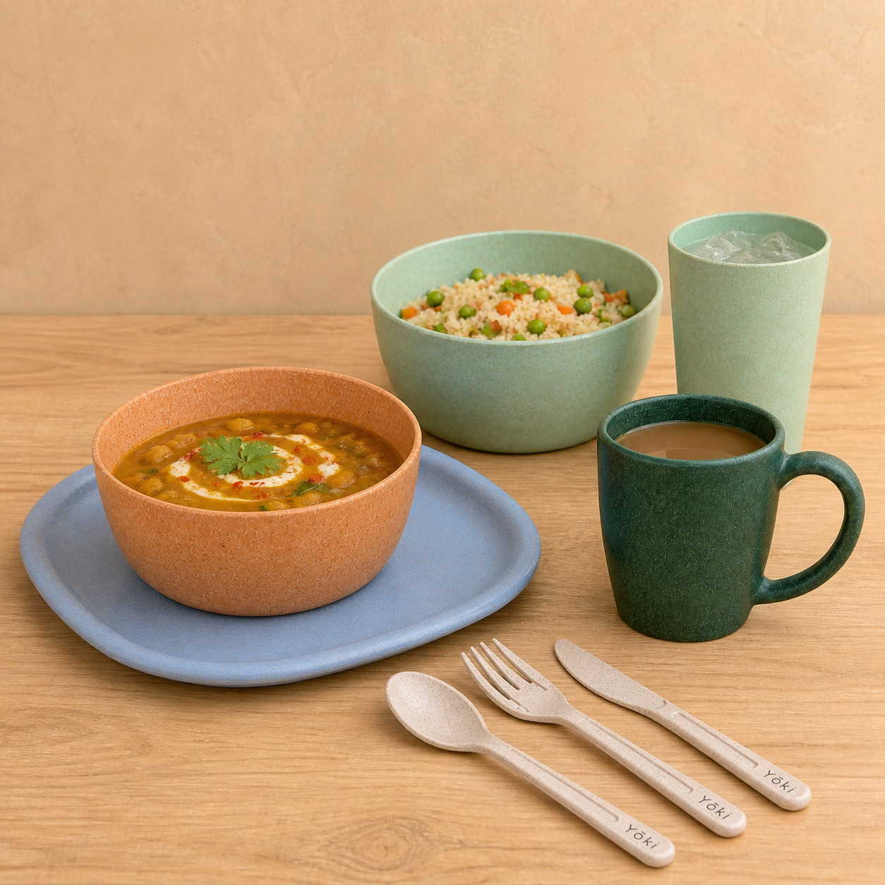 Nichijo Daily Essentials - Sora plate, in use