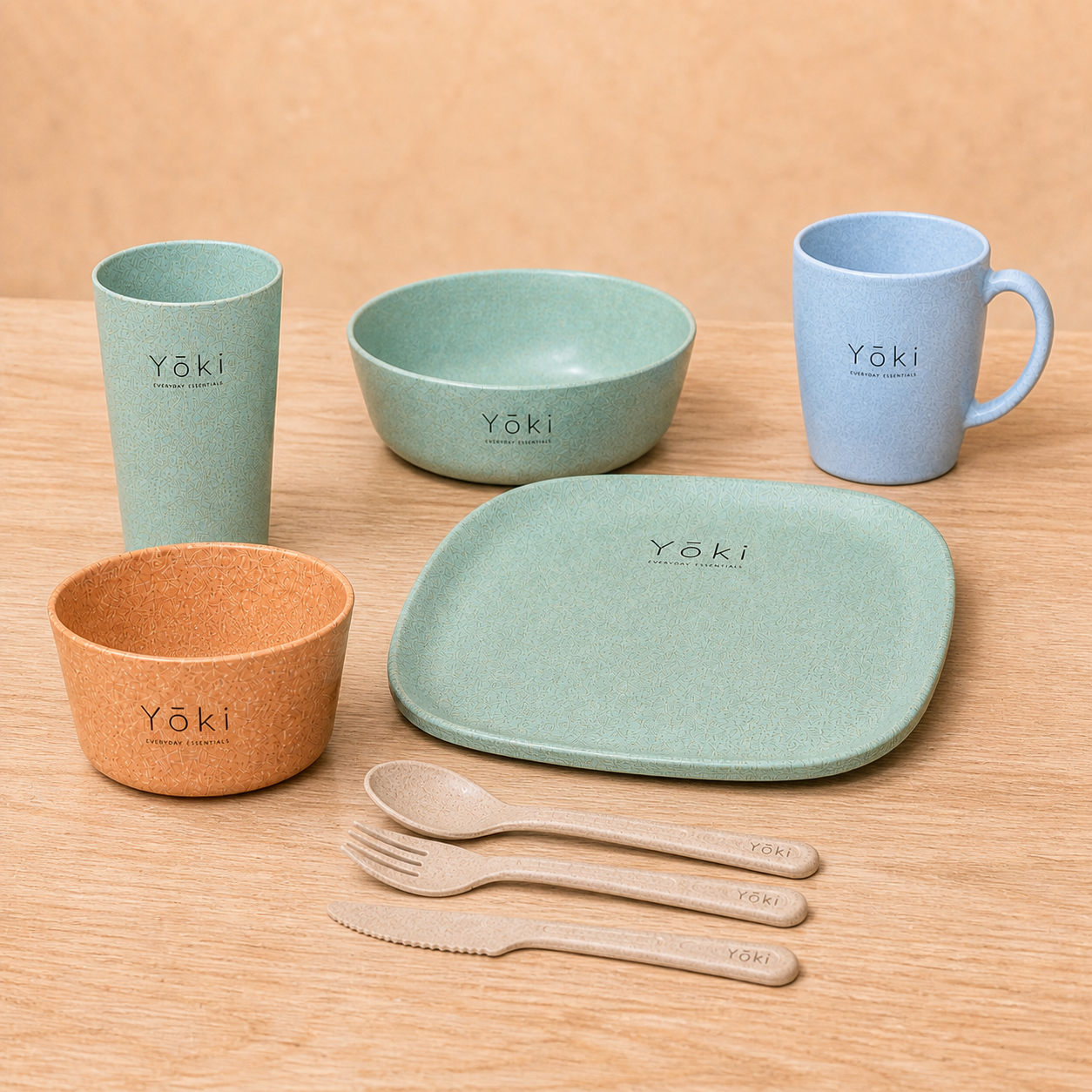 Nichijo Daily Essentials - Wakaba plate, alternate angle